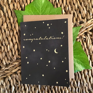 Night Sky Congrats Card available at Bench Home