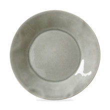 Load image into Gallery viewer, Hudson ceramic salad plate with reactive glaze slate finish and organic shape, displayed on a white background.