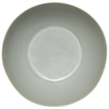 Load image into Gallery viewer, Aquarius Sage stoneware serving bowl with reactive glaze, overhead view on a white background. 