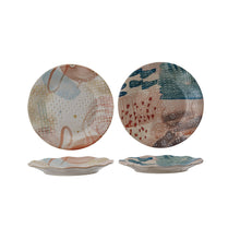 Load image into Gallery viewer, Abstract Printed Stoneware Plate| Two Styles