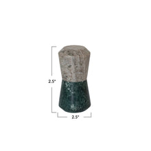 Load image into Gallery viewer, Marble Stackable Salt and Pepper