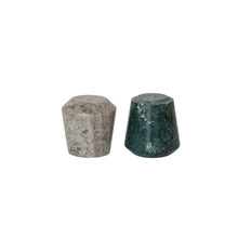 Load image into Gallery viewer, Marble Stackable Salt and Pepper