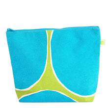 Load image into Gallery viewer, large pouch style aqua with nylon lining