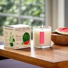 Load image into Gallery viewer, Ripe Watermelon Plant The Box Candle