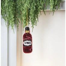 Load image into Gallery viewer, Vino Bottle Bead Ornament