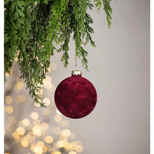 Load image into Gallery viewer, Velvet Ball Christmas Ornament