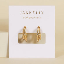 Load image into Gallery viewer, Gold Hoop Double Earrings