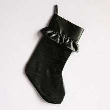 Load image into Gallery viewer, Sage Velvet Holiday Stocking