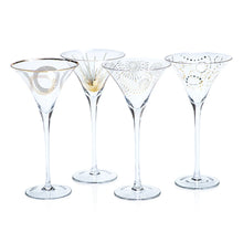Load image into Gallery viewer, ZODAX Celebration Martini Glass Assortment | Four Styles