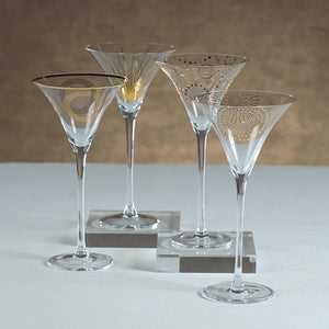 ZODAX Celebration Martini Glass Assortment | Four Styles available at Bench Home