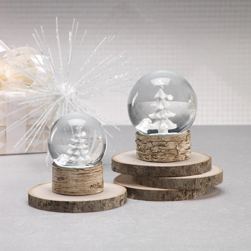 ZODAX Snow Globe on Birch with Tree Design | 2 Styles