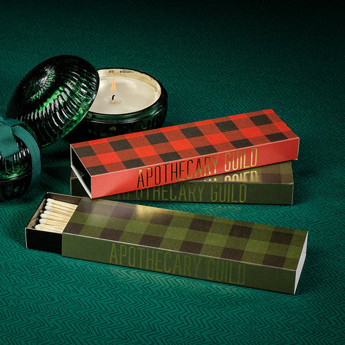 ZODAX Apothecary Match Box - Plaid | Two Styles