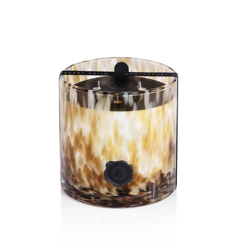 ZODAX Apothecary Guild Opal Glass Javanese Vetiver Three-Wick Candle Jar
