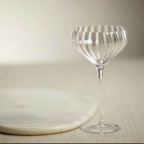 ZODAX Madeleine Optic Glassware - Clear - Cocktail Glass