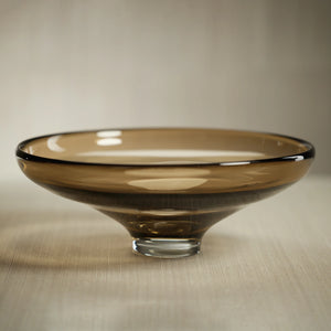ZODAX Cambria Glass Bowl - Taupe available at Bench Home