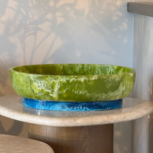 Load image into Gallery viewer, Green Resin Rio Large Oval Bowl