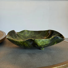 Load image into Gallery viewer, Green Resin Malachite Bowl with Dip