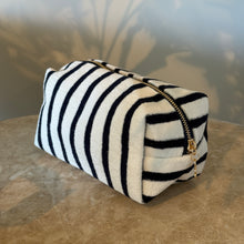 Load image into Gallery viewer, Terry Cloth Striped Cosmetic Case | Two Styles