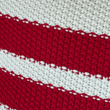 Load image into Gallery viewer, Red Hand Knit Braided Pillow
