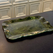 Load image into Gallery viewer, Green Resin Malachite Extra Large Rectangular Tray