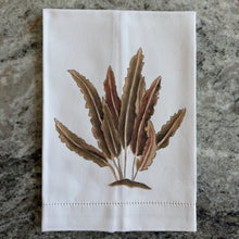 Load image into Gallery viewer, Hand-painted Fern Cotton Guest Towel | Four Styles
