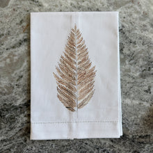 Load image into Gallery viewer, Hand-painted Fern Cotton Guest Towel | Four Styles