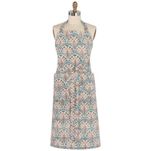 Load image into Gallery viewer, Bouquet Block Print Apron