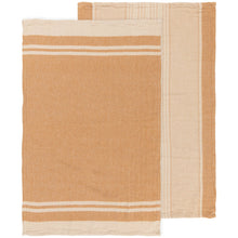 Load image into Gallery viewer, Linea Ochre Woven Dishtowels Set