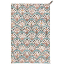 Load image into Gallery viewer, Bouquet Block Print Dishtowel
