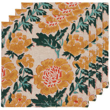 Load image into Gallery viewer, Goldenrise Block Print Napkin Set