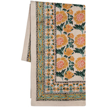 Load image into Gallery viewer, Goldenrise Block Print Tablecloth
