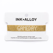 Load image into Gallery viewer, Game Day Gold Adjustable Beaded Bracelet