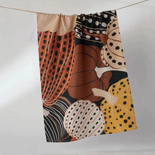 Load image into Gallery viewer, Painted Patch Geometry Tea Towel