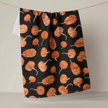 Load image into Gallery viewer, Pumpkin Hollow Geometry Tea Towel