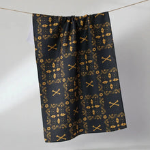 Load image into Gallery viewer, Midnight Bandana Geometry Tea Towel