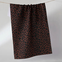 Load image into Gallery viewer, Midnight Safari Geometry Tea Towel