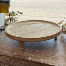 Load image into Gallery viewer, Wooden Footed Tray