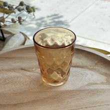 Load image into Gallery viewer, Tall Amber Tea Light Holder