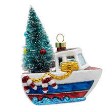 Load image into Gallery viewer, Merry Motorboat Ornament
