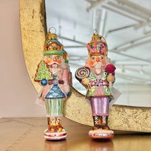 Load image into Gallery viewer, Sweets Glass Nutcracker Ornamet | Two Styles