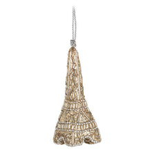 Load image into Gallery viewer, Silver Eiffel Tower Bead Ornament