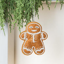 Load image into Gallery viewer, Gingerbread Man Bead Ornament