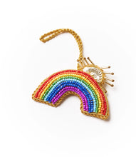 Load image into Gallery viewer, Rainbow Sun Rays Felt Ornament