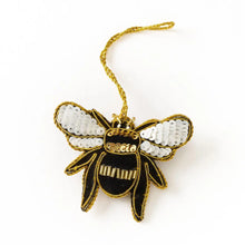 Load image into Gallery viewer, Bee Beaded Felt Ornament