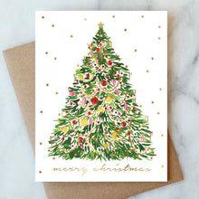 Load image into Gallery viewer, Tinsel Christmas Tree  Card