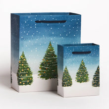 Load image into Gallery viewer, Snowy Trees Holiday Gift Bags | Two Styles