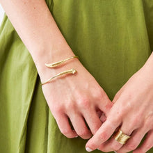 Load image into Gallery viewer, Felicity Fox Twisted Cuff Bracelet Brass