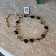 Load image into Gallery viewer, Jocelyn Color Glass Multicolor Necklace
