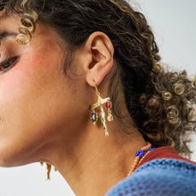 Load image into Gallery viewer, Sally Fish Brass Earrings