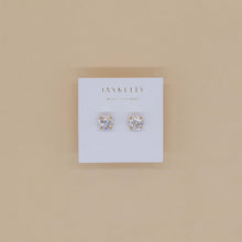 Load image into Gallery viewer, Round Cz Gold Earrings
